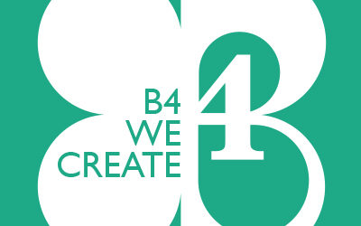 Logo Experiment for B4 We Create: Month 1 + 2