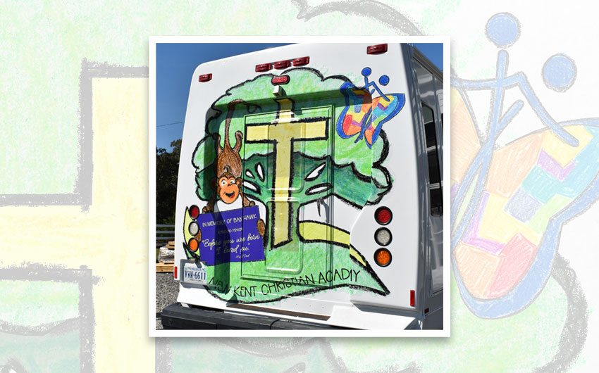 Bus Graphics Design - New Kent Christian Academy